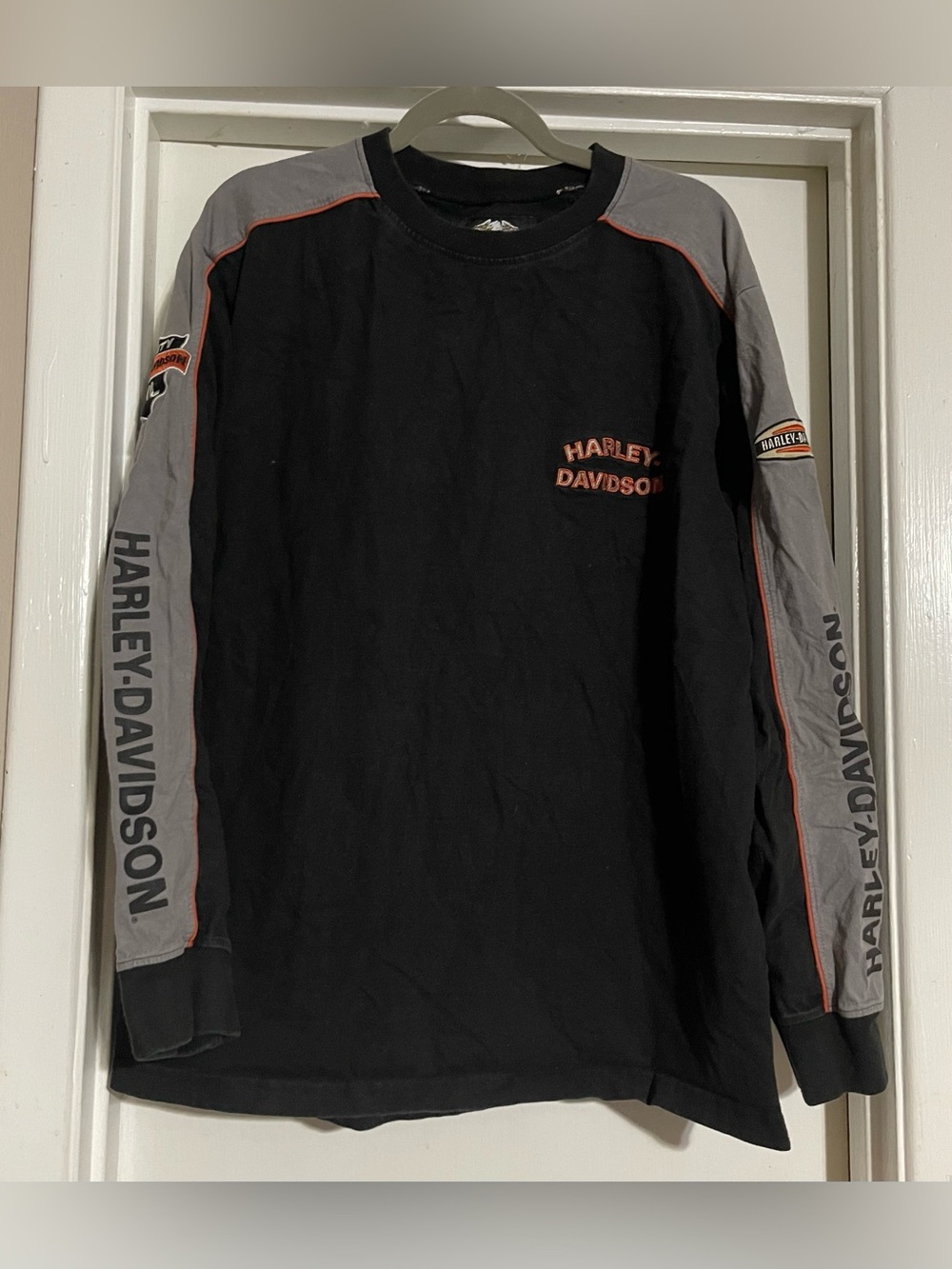 Harley Davidson Men’s Shirt Long Sleeve Size X Large DOUBLE SIDED Cotton Heavy